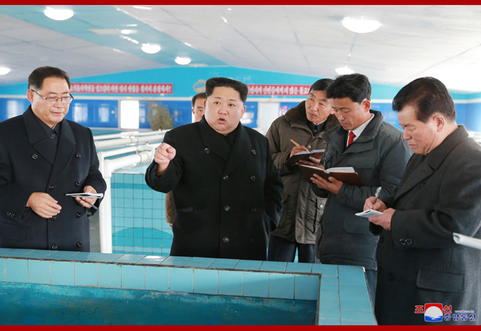 Kim Jong Un Inspects Newly-built Sunchon Catfish Farm - Image