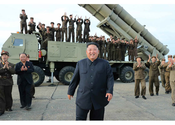 Developed the strongest type of ultra-large radiation cannon  Under the guidance of our beloved oldest leader, Kim Jong- un  Newly researched and developed ultra-large radiation test fire successfully - Image