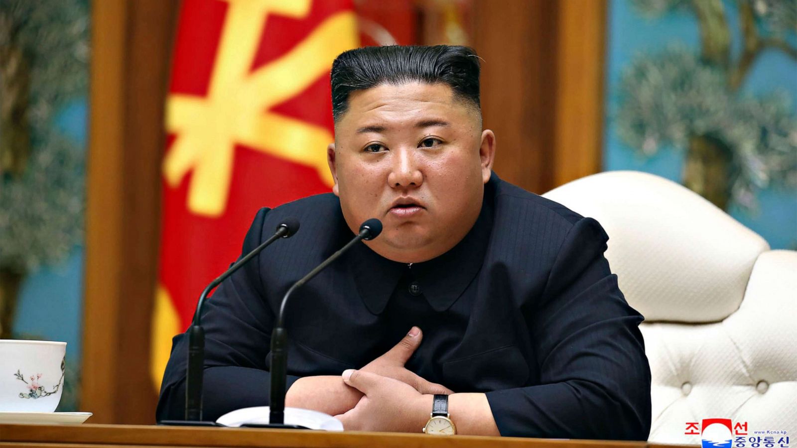 Supreme Leader Kim Jong Un Makes Speech at Sixth National Conference of War Veterans - Image
