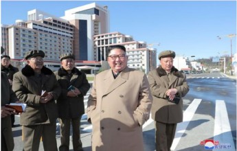 Kim Jong Un Field Guidance to Construction Sites - Image